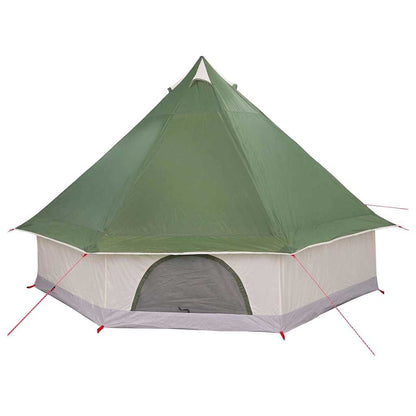 vidaXL Tipi Tent with Roof Green 400 x 346 x 250 cm Taffeta