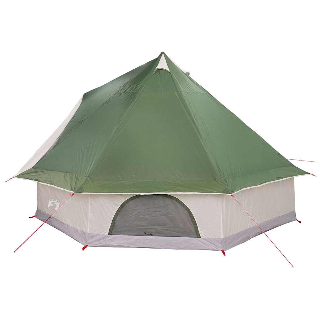 vidaXL Tipi Tent with Roof Green 400 x 346 x 250 cm Taffeta