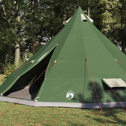 vidaXL Tipi Tent with Roof Green 560 x 560 x 300 cm Taffeta