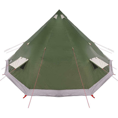 vidaXL Tipi Tent with Roof Green 560 x 560 x 300 cm Taffeta
