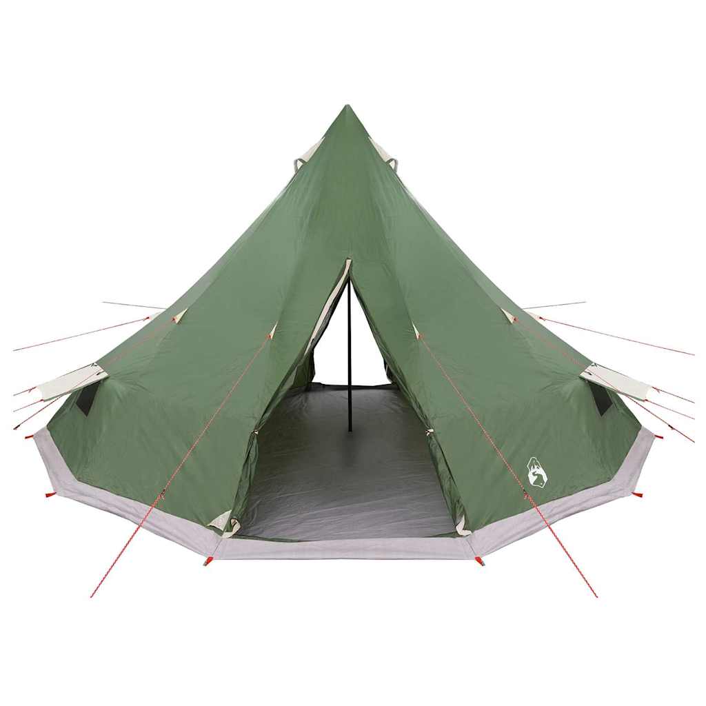 vidaXL Tipi Tent with Roof Green 560 x 560 x 300 cm Taffeta