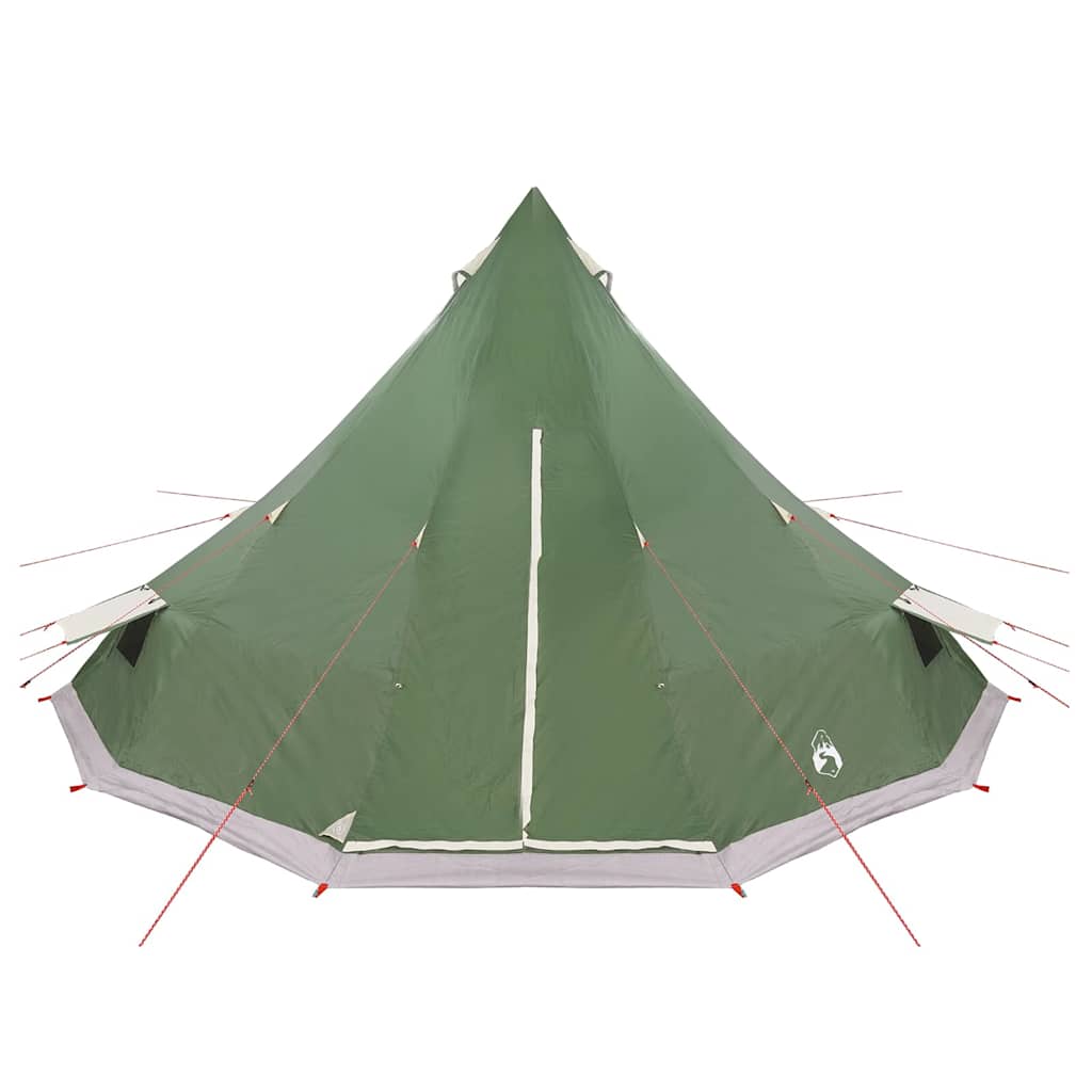 vidaXL Tipi Tent with Roof Green 560 x 560 x 300 cm Taffeta