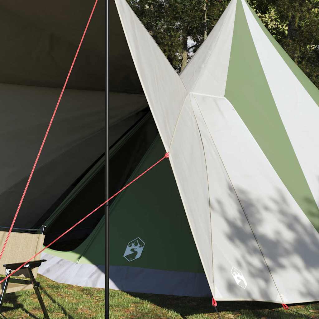 vidaXL Tipi Tent with Roof Green 510 x 690 x 330 cm Taffeta