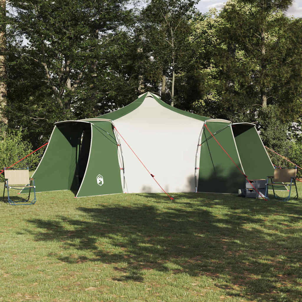 vidaXL Tipi Tent with Roof Green 492 x 492 x 275 cm Taffeta