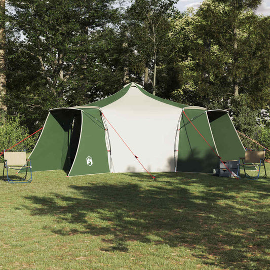 vidaXL Tipi Tent 8-Person Green Taffeta
