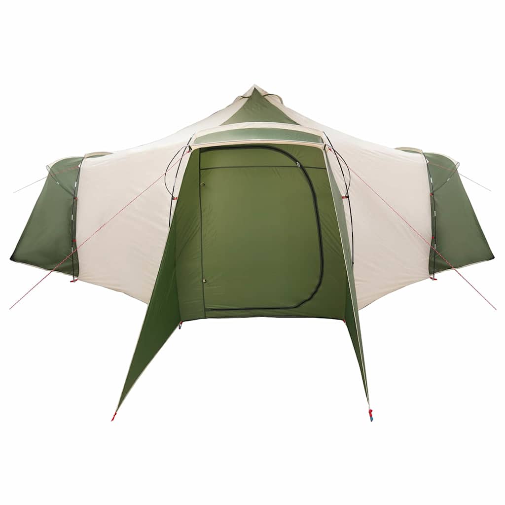 vidaXL Tipi Tent with Roof Green 492 x 492 x 275 cm Taffeta