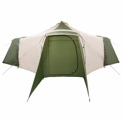 vidaXL Tipi Tent with Roof Green 492 x 492 x 275 cm Taffeta