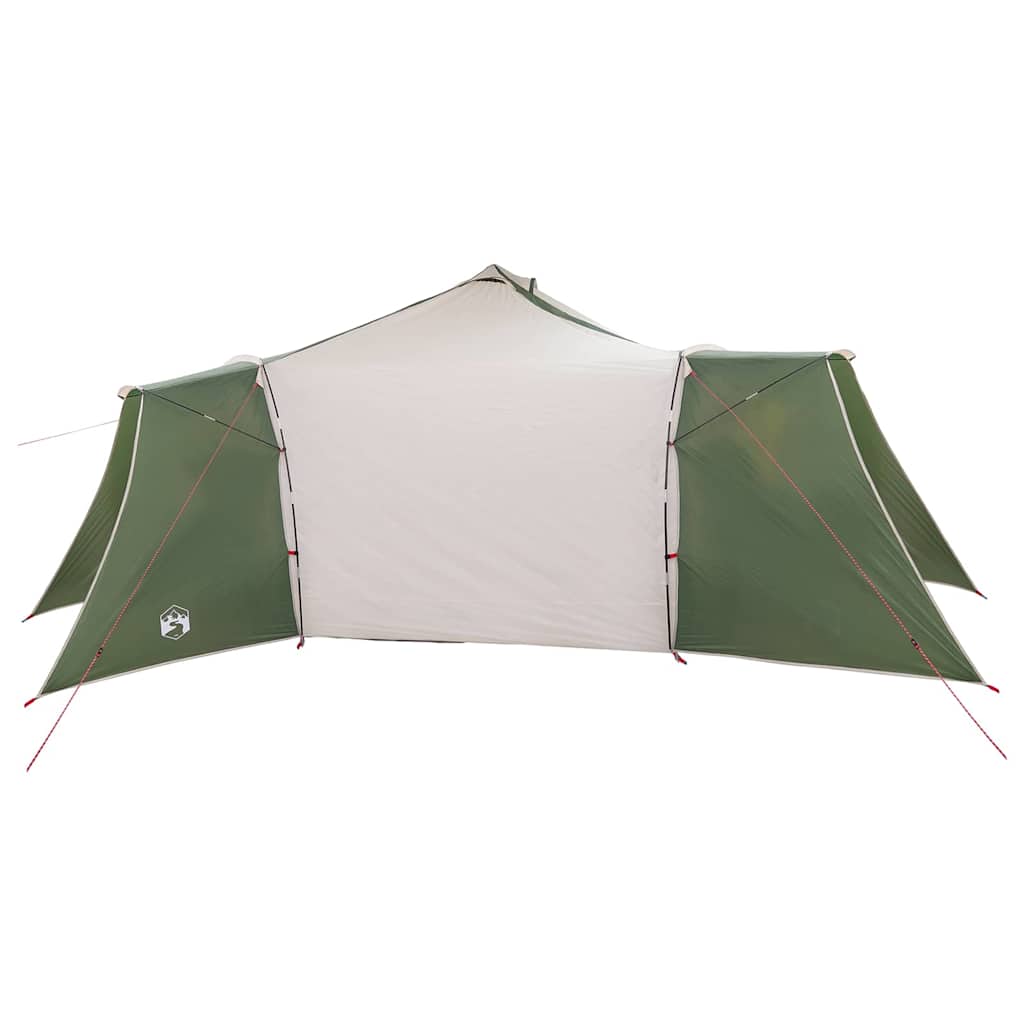 vidaXL Tipi Tent with Roof Green 492 x 492 x 275 cm Taffeta