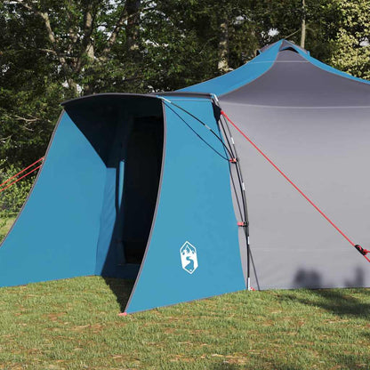 vidaXL Tipi Tent with Roof Blue 492 x 492 x 275 cm Taffeta