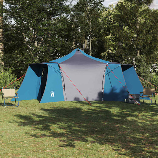 vidaXL Tipi Tent 8-Person Blue Taffeta