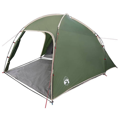 vidaXL Cabin Tent with Roof Green 370 x 230 x 185 cm Taffeta