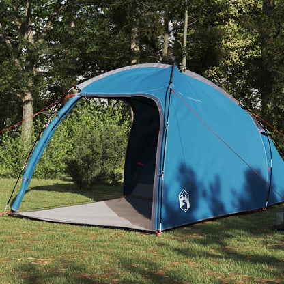 vidaXL Cabin Tent with Roof Blue 370 x 230 x 185 cm Taffeta