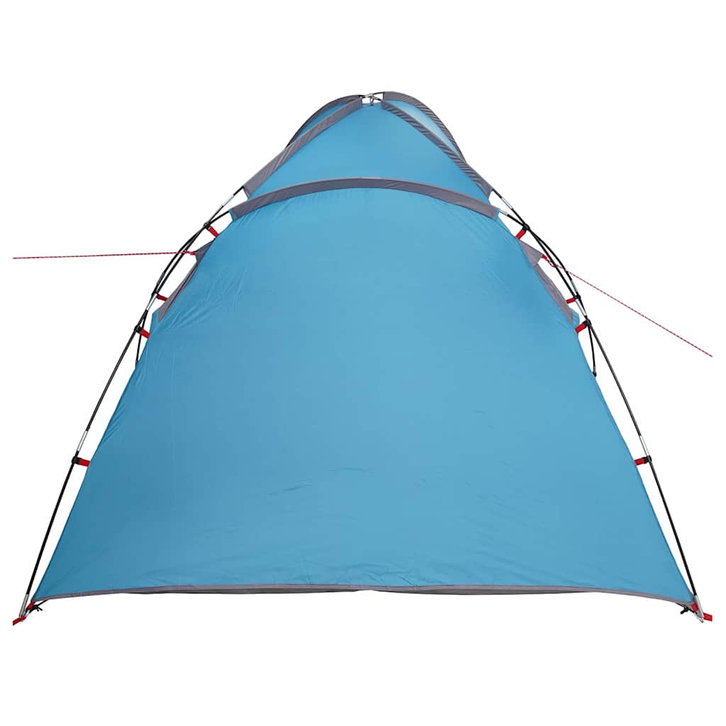 vidaXL Cabin Tent with Roof Blue 370 x 230 x 185 cm Taffeta