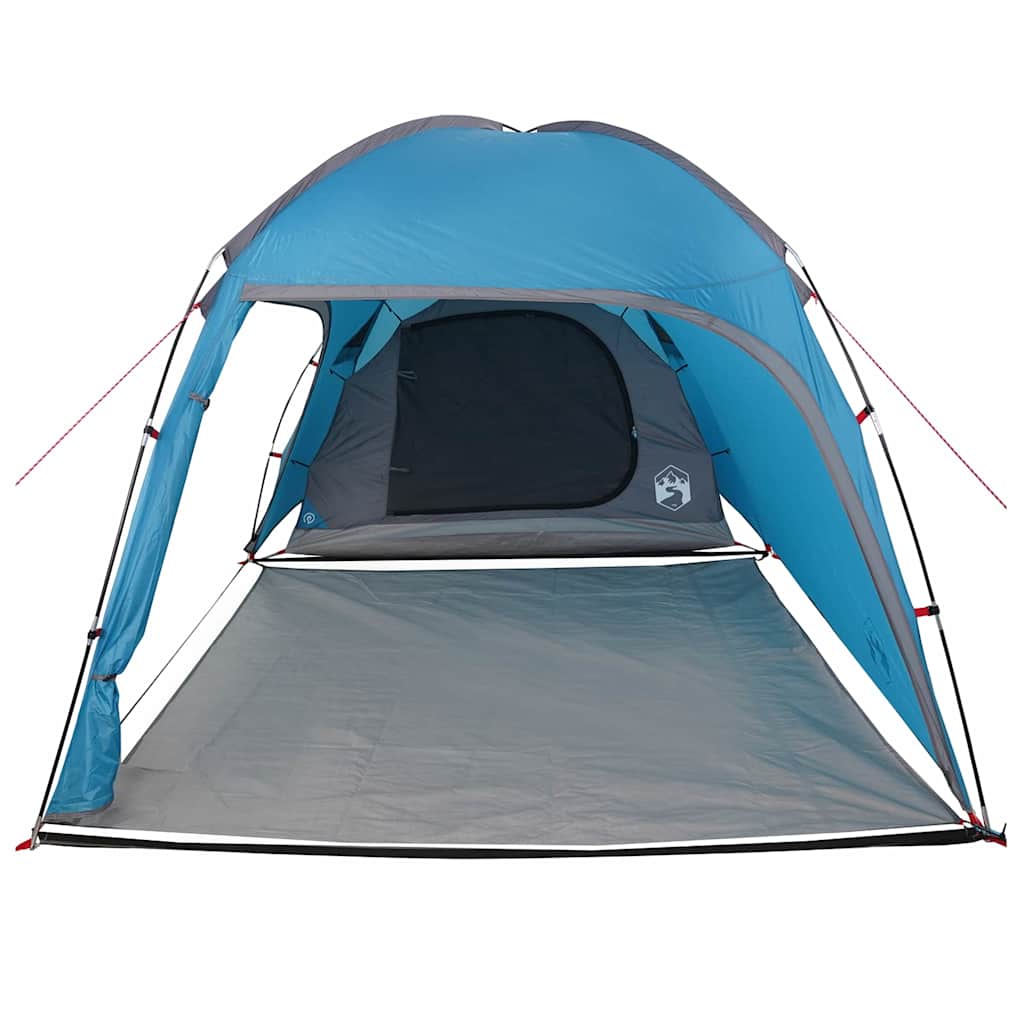vidaXL Cabin Tent with Roof Blue 370 x 230 x 185 cm Taffeta