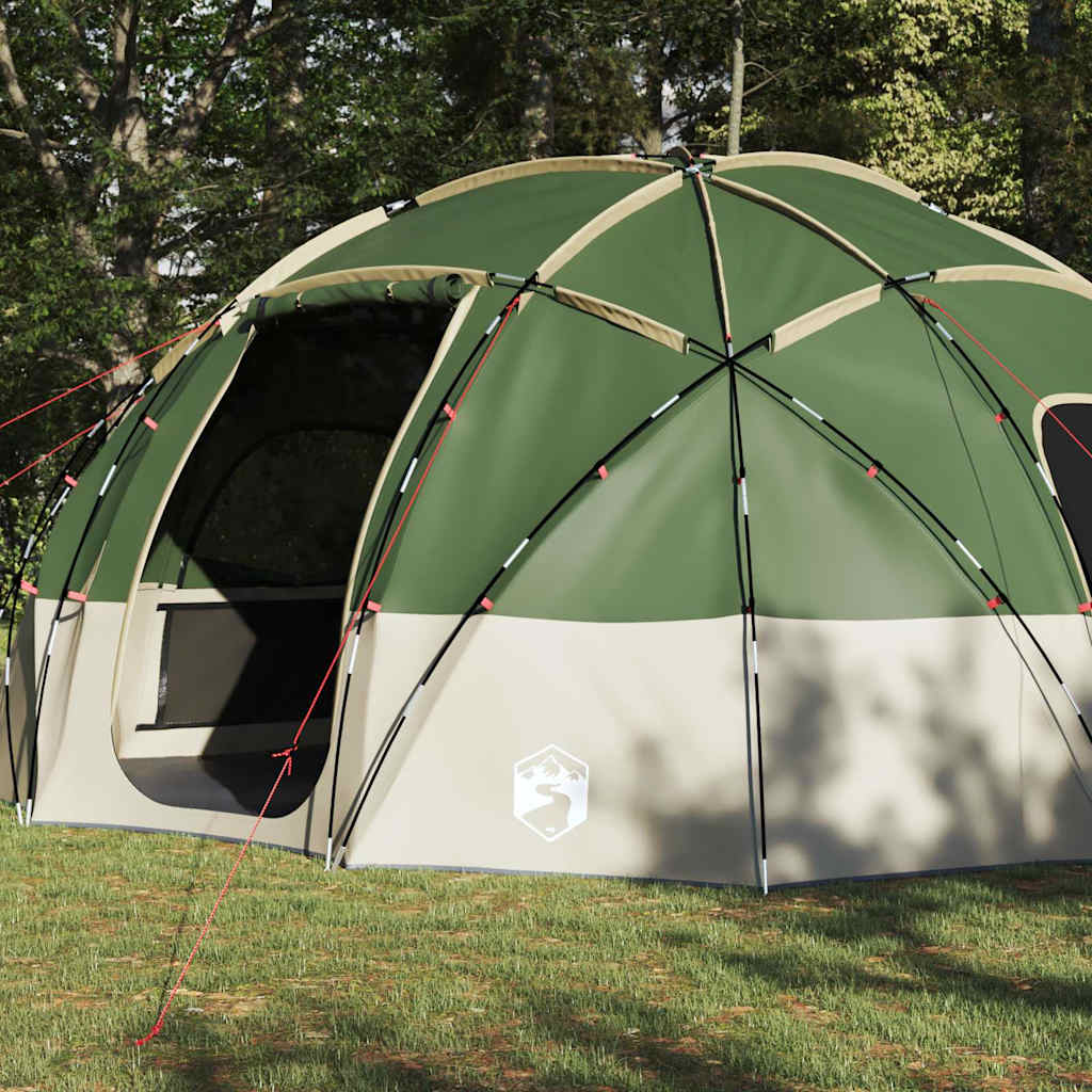 vidaXL Dome Tent with Roof Green 475 x 475 x 235 cm Taffeta