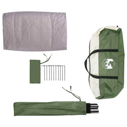 vidaXL Bike Storage Tent with Roof Green 256 x 222 x 182 cm Taffeta