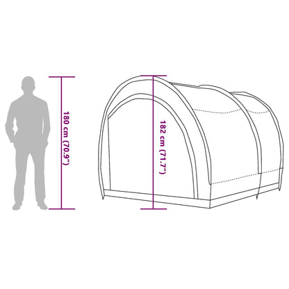 vidaXL Bike Storage Tent with Roof Blue 256 x 222 x 182 cm Taffeta