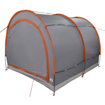 vidaXL Bike Storage Tent Grey and Orange 256 x 222 x 182 cm Taffeta