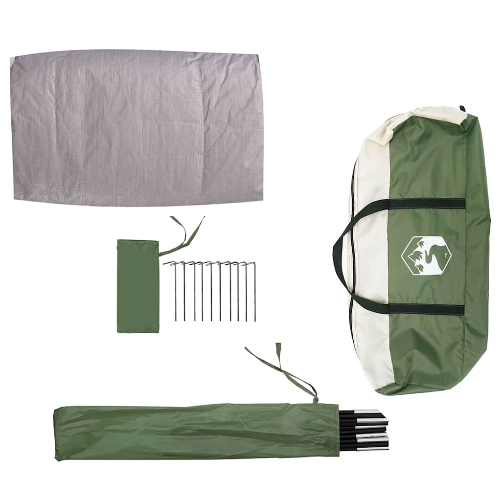 vidaXL Tent with Roof with Storage Green 268 x 240 x 191 cm Polyester