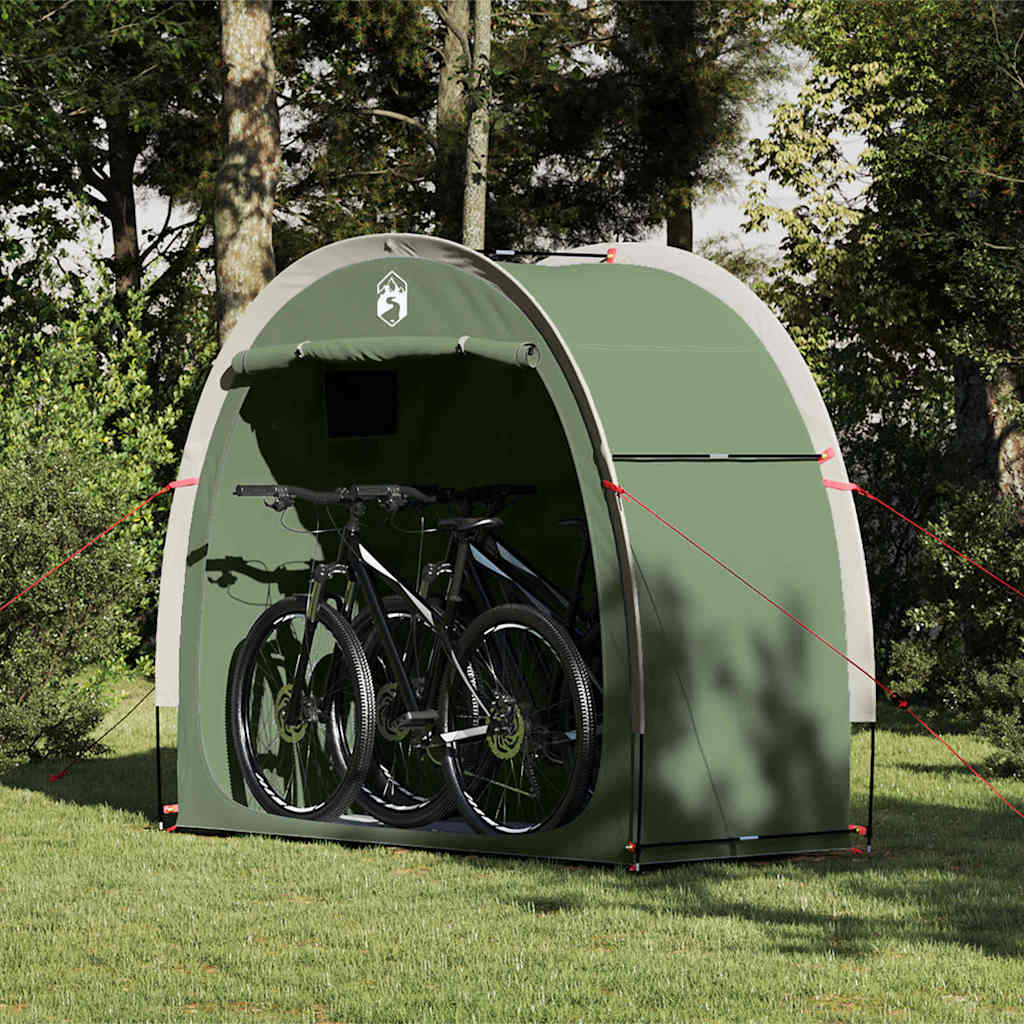 vidaXL Bike Storage Tent with Roof Green 210 x 90 x 174 cm