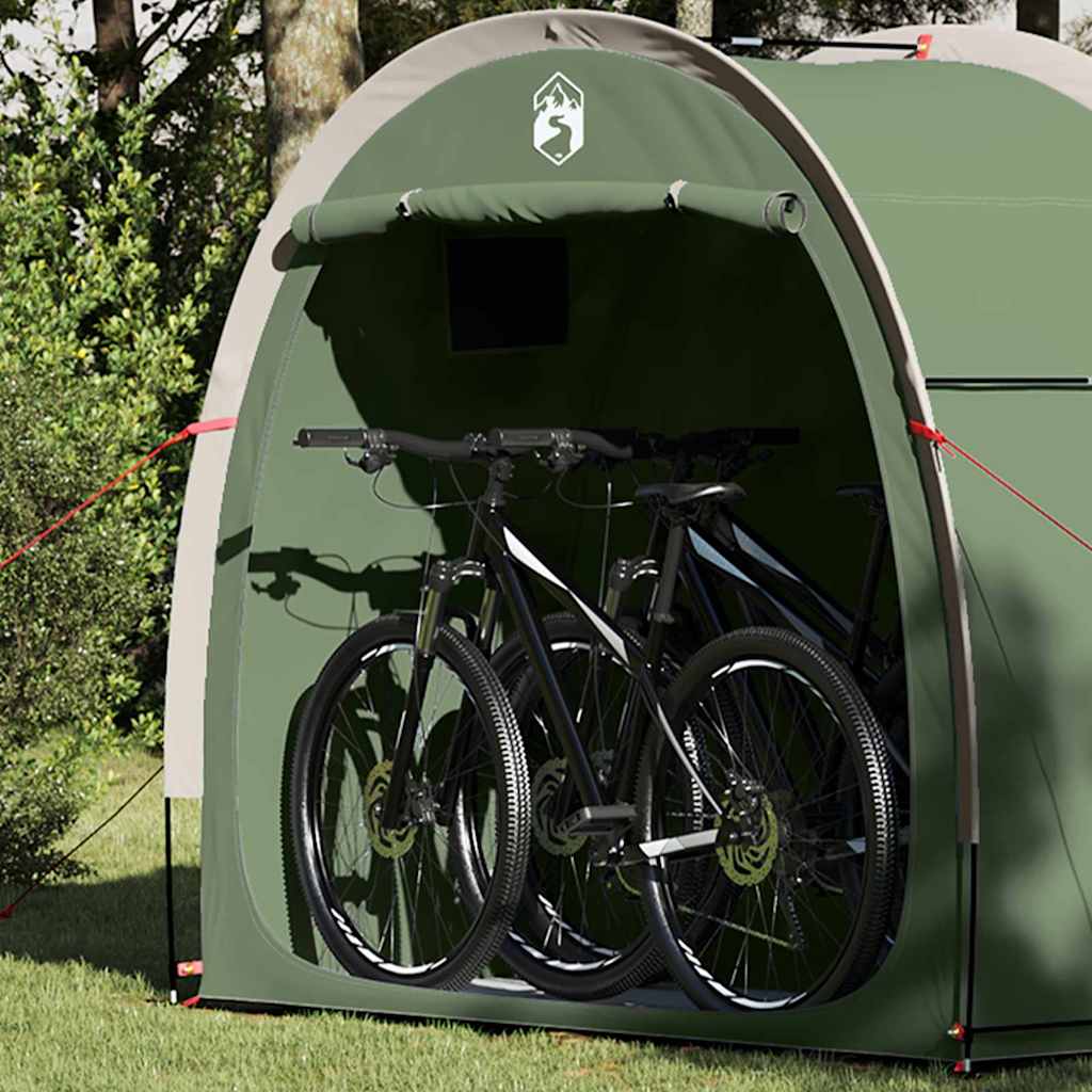 vidaXL Bike Storage Tent with Roof Green 210 x 90 x 174 cm
