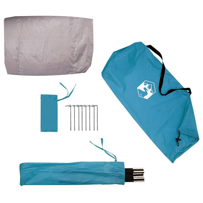 vidaXL Bike Storage Tent with Roof with Storage Blue 210 x 90 x 174 cm