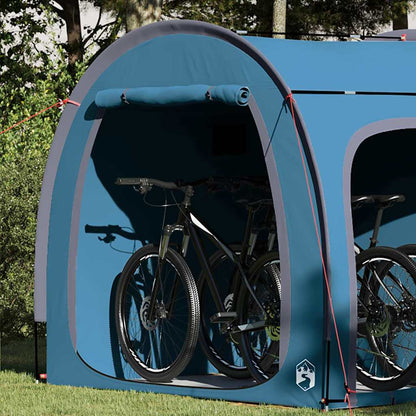 vidaXL Bike Storage Tent with Roof Blue 218 x 156 x 180 cm