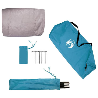 vidaXL Bike Storage Tent with Roof Blue 218 x 156 x 180 cm