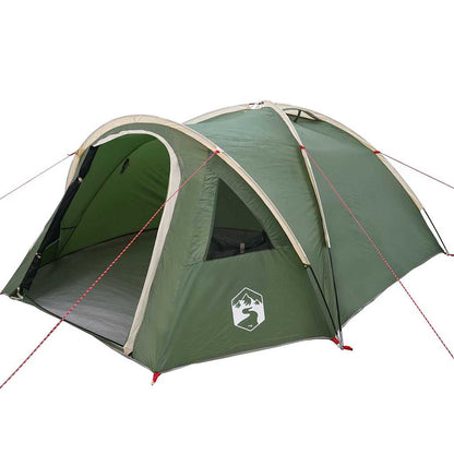 vidaXL Dome Tent 4-Person 308 x 268 x 130 cm Waterproof Green Taffeta