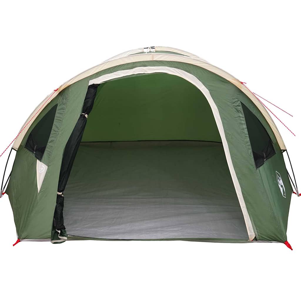 vidaXL Dome Tent 4-Person 308 x 268 x 130 cm Waterproof Green Taffeta