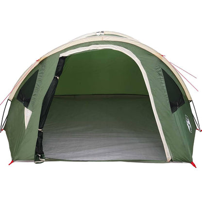 vidaXL Dome Tent 4-Person 308 x 268 x 130 cm Waterproof Green Taffeta