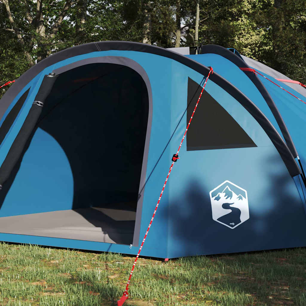 vidaXL Dome Tent 4-Person 308 x 268 x 130 cm Waterproof Blue Taffeta