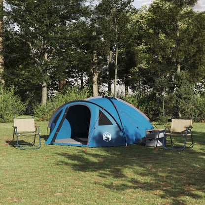 vidaXL Dome Tent 4-Person 308 x 268 x 130 cm Waterproof Blue Taffeta