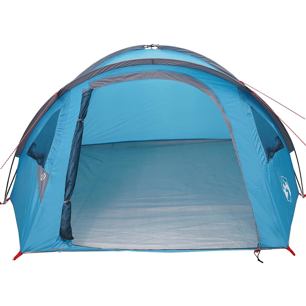 vidaXL Dome Tent 4-Person 308 x 268 x 130 cm Waterproof Blue Taffeta