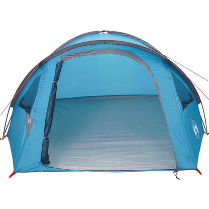 vidaXL Dome Tent 4-Person 308 x 268 x 130 cm Waterproof Blue Taffeta