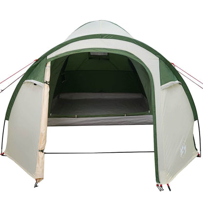 vidaXL Dome Tent Dome with Roof with Storage Green 384 x 254 x 170 cm