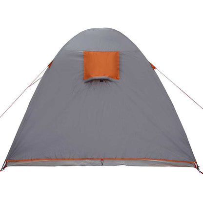 vidaXL Dome Tent Dome with Roof Grey and Orange 384 x 254 x 170 cm