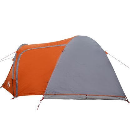 vidaXL Dome Tent Dome with Roof Grey and Orange 384 x 254 x 170 cm