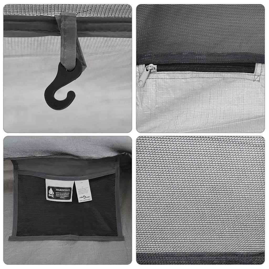 vidaXL Inner Tent Black 220 x 128 x 110 cm Mesh