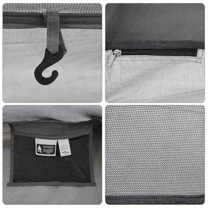 vidaXL Inner Tent Black 220 x 128 x 110 cm Mesh