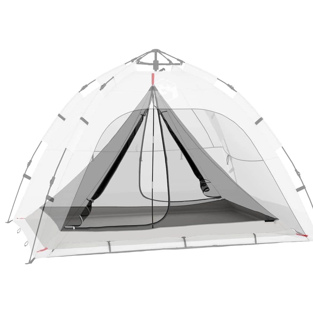 vidaXL Inner Tent with Roof with Storage Black 240 x 160 x 133 cm Mesh