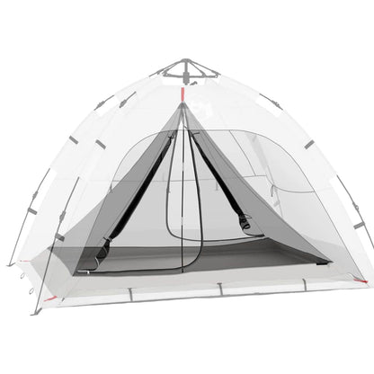 vidaXL Inner Tent with Roof with Storage Black 240 x 160 x 133 cm Mesh