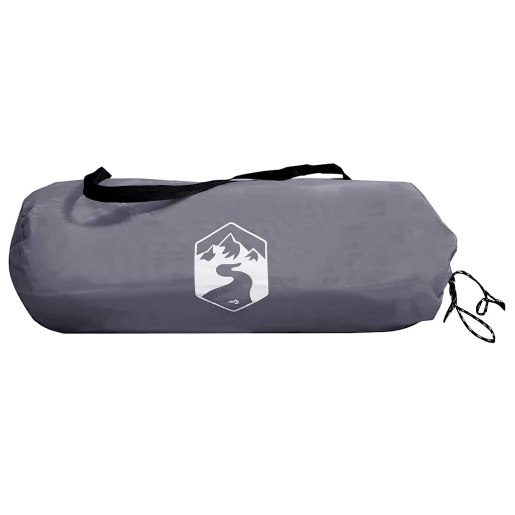 vidaXL Tent with Roof with Storage Grey and Black 236 x 150 x 136 cm