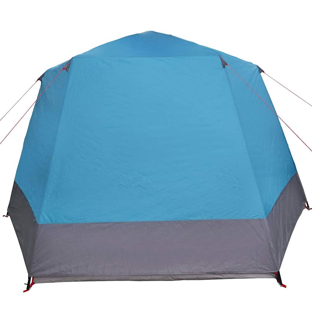 vidaXL Camping Tent Cabin with Roof Blue 420 x 420 x 227 cm Polyester