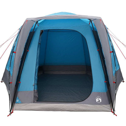 vidaXL Camping Tent Cabin with Roof Blue 420 x 420 x 227 cm Polyester