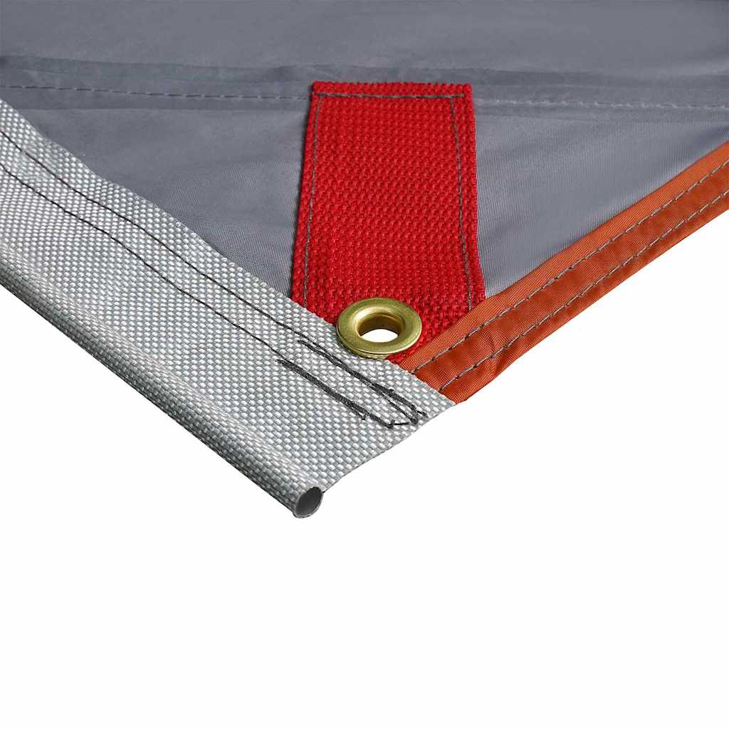 vidaXL Water Resistant Tarp with Roof Grey and Orange 240 x 300 cm