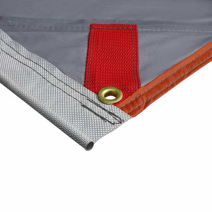 vidaXL Water Resistant Tarp with Roof Grey and Orange 240 x 300 cm