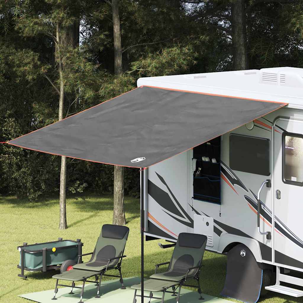 vidaXL Water Resistant Tarp with Roof Grey and Orange 240 x 300 cm