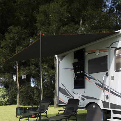 vidaXL Water Resistant Tarp with Roof Grey and Orange 240 x 300 cm