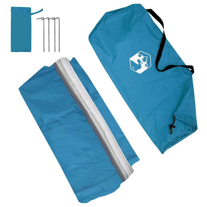 vidaXL Water Resistant Tarp -Person 240 x 350 cm Waterproof Blue